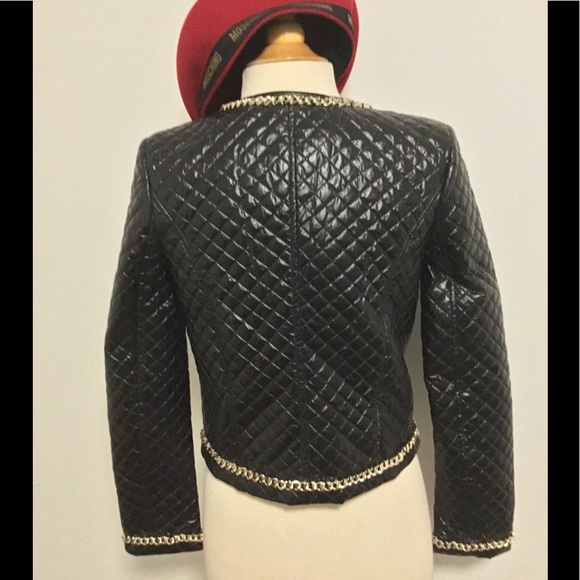 ‼️HOST PICK‼️🛑BRAVEHEART🛑Black Jacket Gold Chain Details - Picture 4 of 7